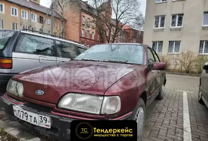 Легковой автомобиль ФОРД СИЕРРА (FORD SIERRA), VIN WF0FXXGBBFKC77830, 1990 г.в., красный...